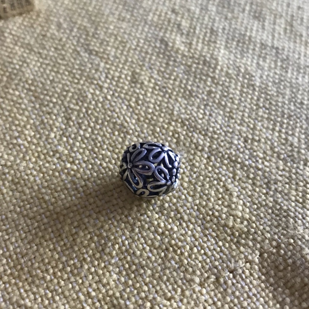 Retired Floral Pandora Charm